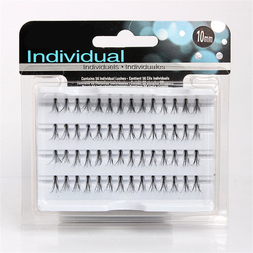 56PCS 10P/Cluster Individual False Eyelash Natural Volume Eyelash Extensions Individual Cluster Lashes Makeup Tools