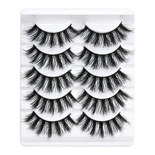 Load image into Gallery viewer, 5 pairs 5D Mink Eyelashes Natural False Eyelashes Lashes Soft Fake Eyelashes Extension Makeup Wholesale