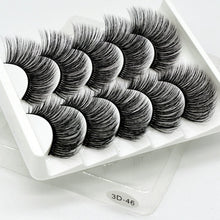 Load image into Gallery viewer, 5 pairs 5D Mink Eyelashes Natural False Eyelashes Lashes Soft Fake Eyelashes Extension Makeup Wholesale