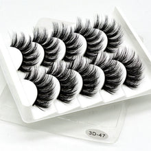 Load image into Gallery viewer, 5 pairs 5D Mink Eyelashes Natural False Eyelashes Lashes Soft Fake Eyelashes Extension Makeup Wholesale