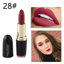 Load image into Gallery viewer, New MISS ROSE Lipstick Matte Waterproof Velvet Lip Stick 18 Colors Sexy Red Brown Pigments Makeup Matte Lipsticks Beauty Lips