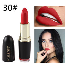 Load image into Gallery viewer, New MISS ROSE Lipstick Matte Waterproof Velvet Lip Stick 18 Colors Sexy Red Brown Pigments Makeup Matte Lipsticks Beauty Lips