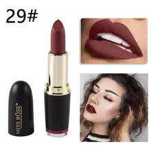 Load image into Gallery viewer, New MISS ROSE Lipstick Matte Waterproof Velvet Lip Stick 18 Colors Sexy Red Brown Pigments Makeup Matte Lipsticks Beauty Lips