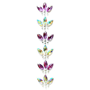 3D Crystal Forehead Headpiece Sticker Hair Jewels Glitter Face Body Gems Shiny Rhinestone Festival Temporary Tattoo Stickers