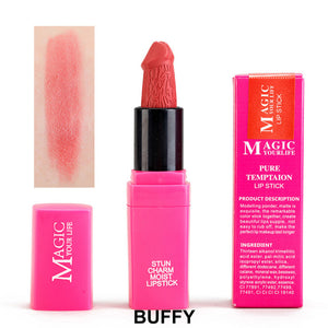 12 Colors Penis Shape Mushroom Long Lasting Moisture Cosmetic Lipstick Lips Makeup Waterproof Lipstick