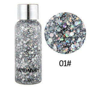 9Colors Body Hair Face Eye Glitter Gel Cream Party Spangle Eyeshadow  Multi-function Makeup Glitter Cream TSLM2