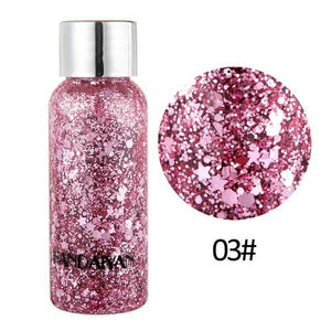 9Colors Body Hair Face Eye Glitter Gel Cream Party Spangle Eyeshadow  Multi-function Makeup Glitter Cream TSLM2