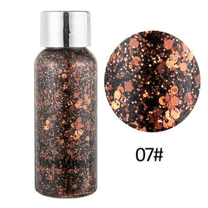 9Colors Body Hair Face Eye Glitter Gel Cream Party Spangle Eyeshadow  Multi-function Makeup Glitter Cream TSLM2