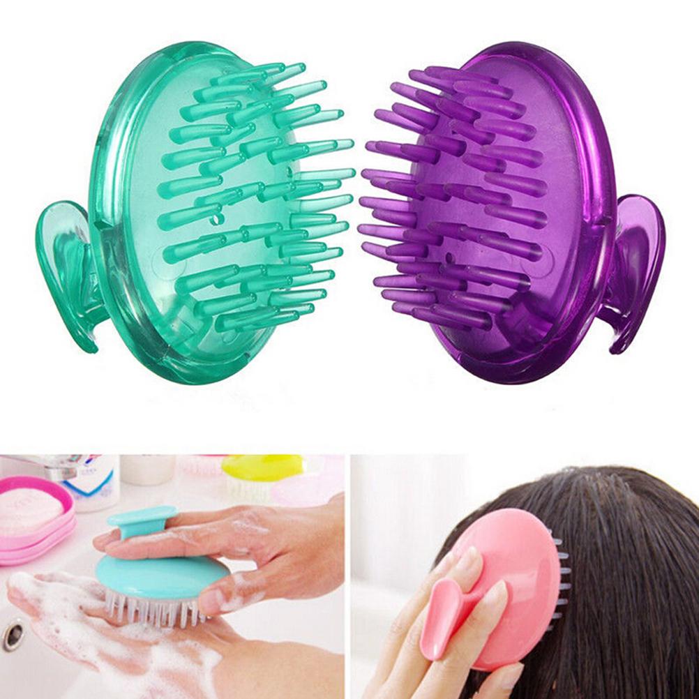 1PC Silicone Head Body Massager Shampoo Scalp Massage Brush Hair Washing Comb Body Shower Brush Bath Spa Slimming Massage Brush