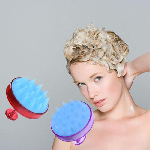 1pc Silicone Head Shampoo Scalp Massage Brush Hair Washing Scalp Cleanse Comb Deep Care Massage Scalp 16 styles