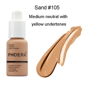 PHOERA Mineral Makeup Primer Whitening Concealer Moisturizer Face Primer Natural Liquid Foundation Base Makeup maquiagem TSLM2