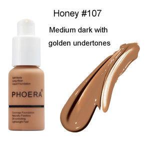 PHOERA Mineral Makeup Primer Whitening Concealer Moisturizer Face Primer Natural Liquid Foundation Base Makeup maquiagem TSLM2