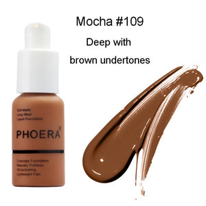 PHOERA Mineral Makeup Primer Whitening Concealer Moisturizer Face Primer Natural Liquid Foundation Base Makeup maquiagem TSLM2