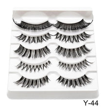 Load image into Gallery viewer, SEXYSHEEP 5Pairs 3D Mink Hair False Eyelashes Natural/Thick Long Eye Lashes Wispy Makeup Beauty Extension Tools