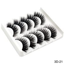 Load image into Gallery viewer, SEXYSHEEP 5Pairs 3D Mink Hair False Eyelashes Natural/Thick Long Eye Lashes Wispy Makeup Beauty Extension Tools