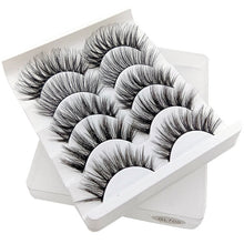 Load image into Gallery viewer, SEXYSHEEP 5Pairs 3D Mink Hair False Eyelashes Natural/Thick Long Eye Lashes Wispy Makeup Beauty Extension Tools